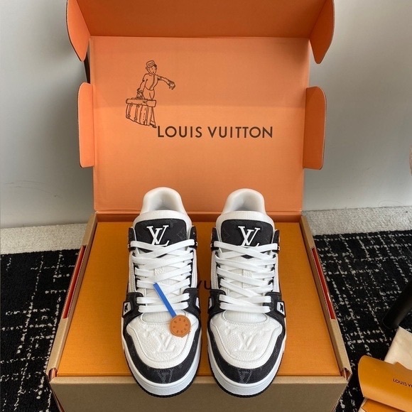 Louis Vuitton Black and White Sneakers